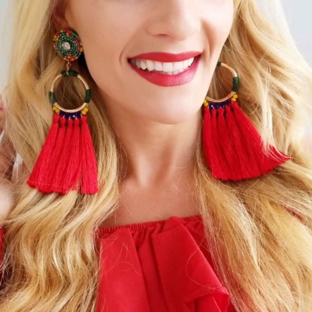 🔴LAST 1🔴 Stunning Statement Earrings! - Picture 4 of 4